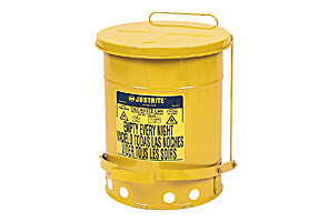 6 Gallon Yellow Oily Waste Cans