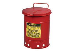 6 Gallon Red Oily Waste Cans