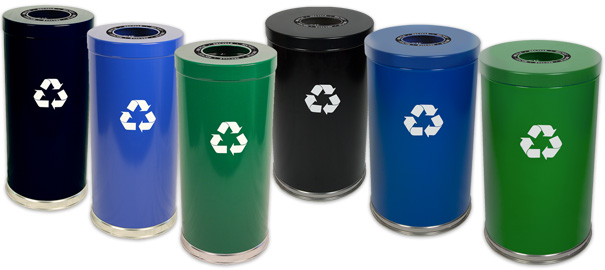 Metal Recycling Receptacle Collection