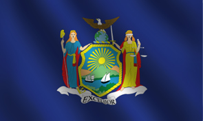 New York State Flag Graphic