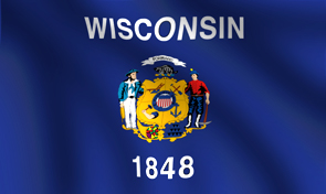 Wisconsin State Flag Detail