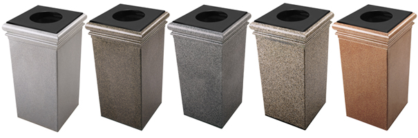 StoneTec® | 30 Gallon Waste Containers Collection