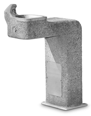 Model 3177 | Drinking Fountain (Portland Gray/Exposed Aggregate Finish)