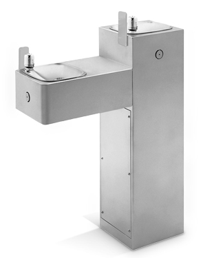 Model 3300G | Drinking Fountain, Hi-Lo 10 Gauge Galvanized Steel Pedestal