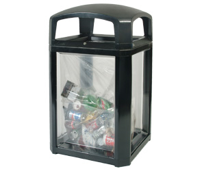 Landmark Series 50 Gallon Security Waste Container