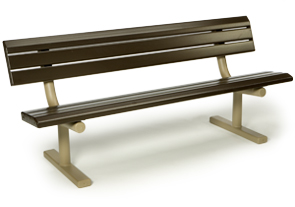 Model 4040-06 | 6' Portable Bench (Brown/Cedar)