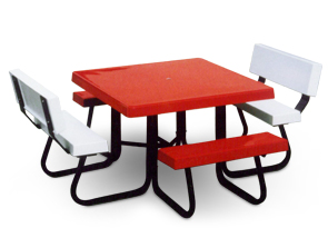 Model 4SJCF-UH | 48" Square Fiberglass Table