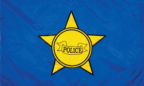 Police Department First Responder Flag Graphic