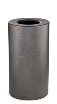 Model SO16SU-20B | Decorative European Series Black/Mirror Chrome Sand Top Indoor Ash/Trash Receptacle