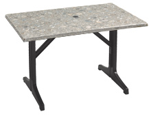 Model 99851302 & Model 55618302 | 48" x 32" Table Top with Resin Lateral Base