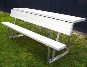 Model AB6WBRS-S | 6 Foot Length Team Bench with Backrest