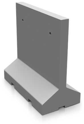Model AB96 | Concrete Traffic Barrier (LSB Dove Gray)