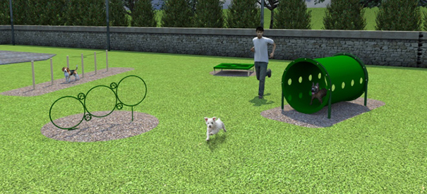 Model BARK-NVKIT | Novice Course Kit | Dog Park Amenities