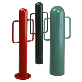 Bollard Bike Racks with 0,1 or 2 Arms