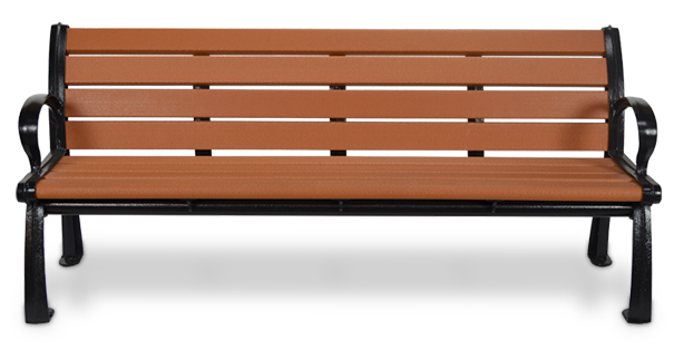 Model CBPA6WB-P | 6' Plastic Slat Park Bench