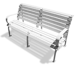 Model CGP-60-A | Aluminum Bench | Capitol Style