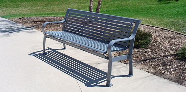 Carnival Series Park Benches with Horizontal Straps