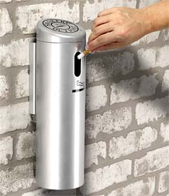 Model DC-711207 | Wall Mounted Cigarette Receptacles (Silver)