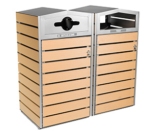 Woodview™ Series Waste Container