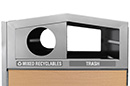 Woodview™ Series Recycling/Trash Opening Detail