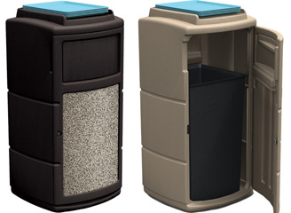 Multi Purpose Side Entry Trash Containers Plastic Trash