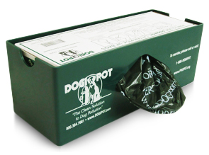 Model DP-1008-1 | DOGIPOT® Poly Plastic Single Roll Dog Waste Bag Dispenser (Poly Plastic)
