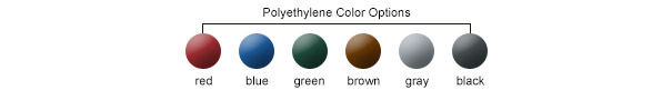 Standard Polyethylene Color Options