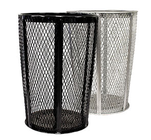 Models EXP-52 & EXP-52G | Expanded Steel Commercial Trash Can Collecction