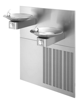 Model H1011.8 | Hi-Lo Drinking Fountain with Grille and Back Panel