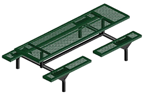 Model JHSL7-I | 7ft Rectangular Thermoplastic Table (Green)