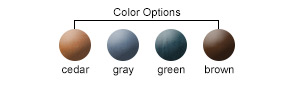 Seat Plank Color Options