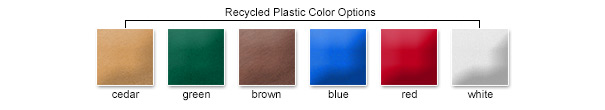 Recycled Plastic Color Options