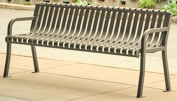 Streetside Collection Contour Bench | 6' Length