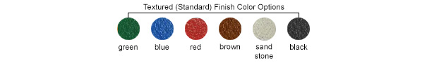Textured (Standard) Finish Color Options