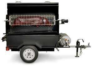 Model MOBILE-II-R | Propane Fired Mobile Mounted Pig Roaster Trailer Unit