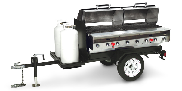 Model MOBILE-SLPX | Trailer Mounted Stainless Steel PORTA-GRILL®