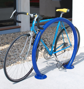 Model ORN-2-SF-P | Orion Bike Rack with Round Tubing (Patriot Blue)