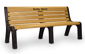 Model P-660 | Recycled Plastic Park Bench | Buddy Bench