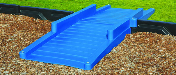 Model PARH-D | Double Blue ADA Playground Wheelchair Access Ramp