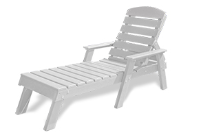 Model PB-ADPENCL | Recycled Plastic Pensacola Style Adirondack Chair (White)