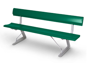 Model PB6WB-P | All Aluminum Bench with Backrest
