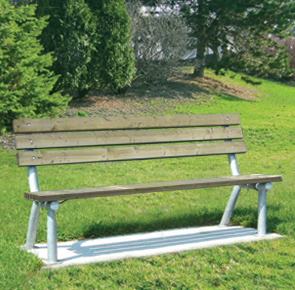 Model PBS-6GP24 | 6' Treated Wood Bench (Nugget)