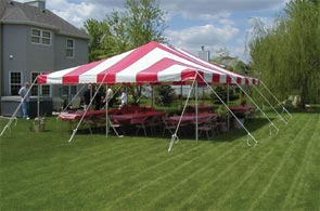 Model PC2030 | Party Canopy Tent (Red/White)