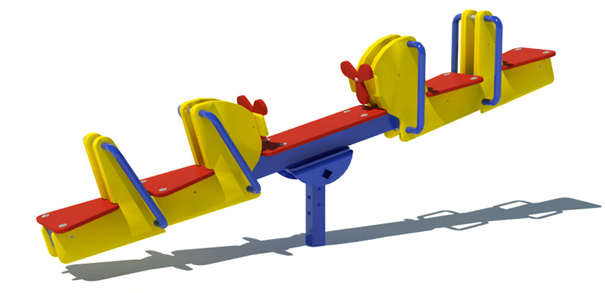 Model PGC-4TF | 4-Seat Flyer Playground Component