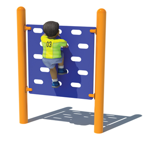 Model PGC-CSP-J50 | Junior Single Panel Climbing Wall for Playgrounds
