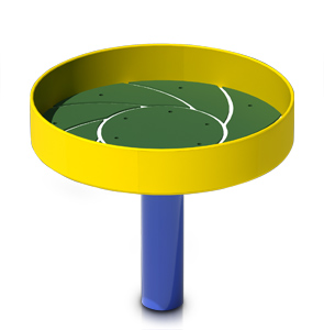 Model PGC-HBASE | Kids ADA Sand/Planter Basin Play Component (Blue/Yellow)