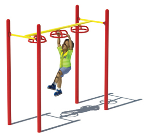 Model PGC-L3WSH | 3-Wheel Swinger Playground Component