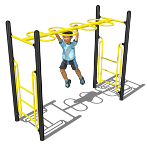 Model PGC-LLRH | Loop Rung Horizontal Playground Ladder<