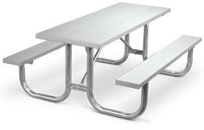 Model PMG-6AA | Park Master 6ft. Aluminum Picnic Tables with Hot-Dipped Galvanized Frame