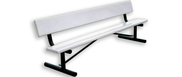 Model PP8WB-P | Plasti-Plank™ Steel Park Benches (Gray/Black)